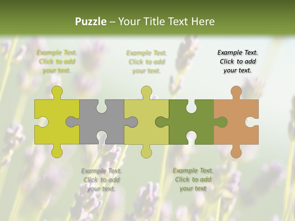 Ingredient Blue Lilac PowerPoint Template