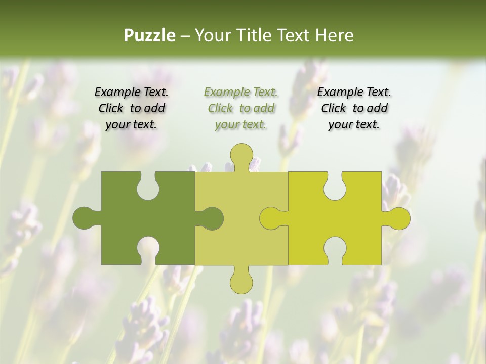 Ingredient Blue Lilac PowerPoint Template