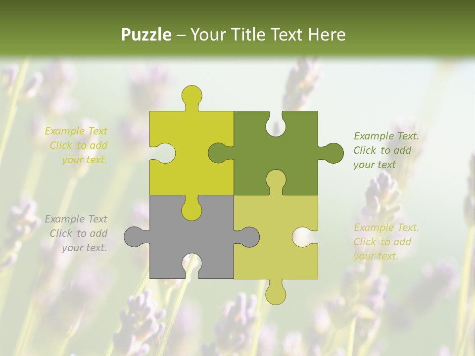 Ingredient Blue Lilac PowerPoint Template