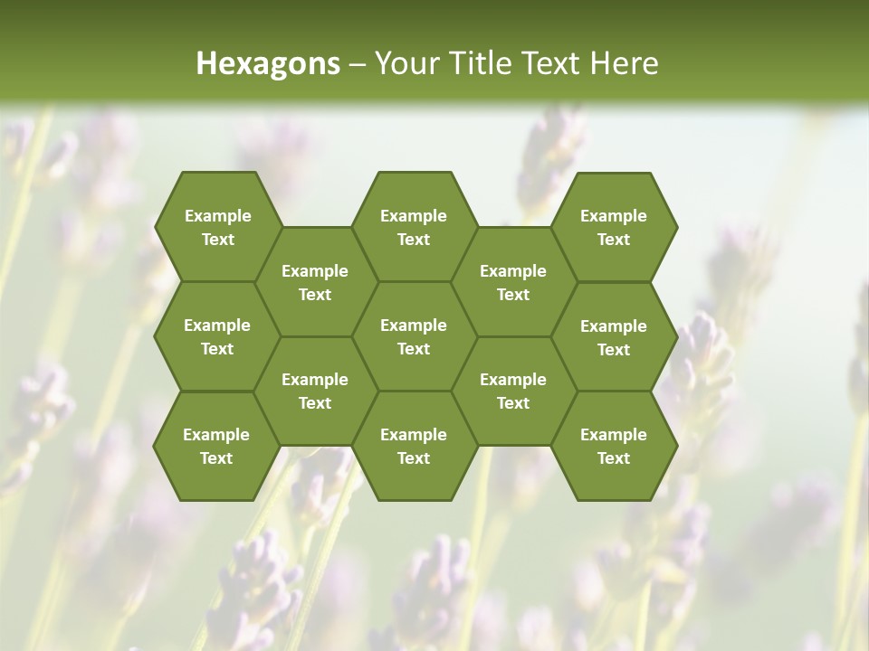 Ingredient Blue Lilac PowerPoint Template