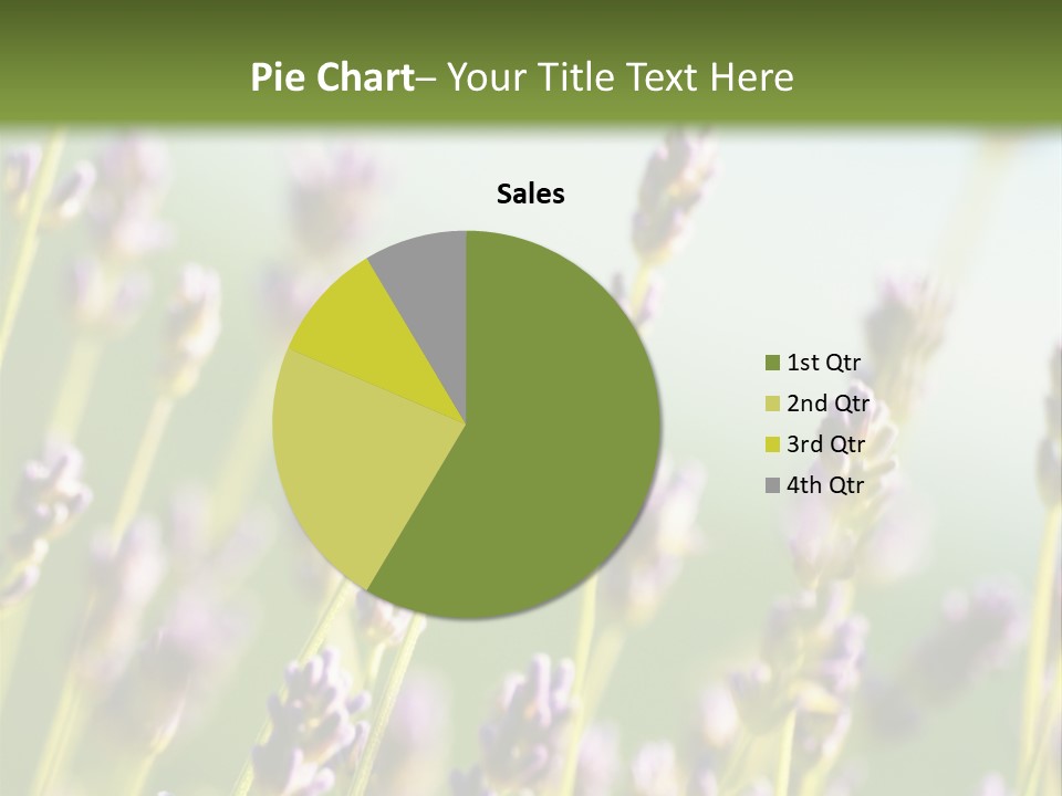 Ingredient Blue Lilac PowerPoint Template