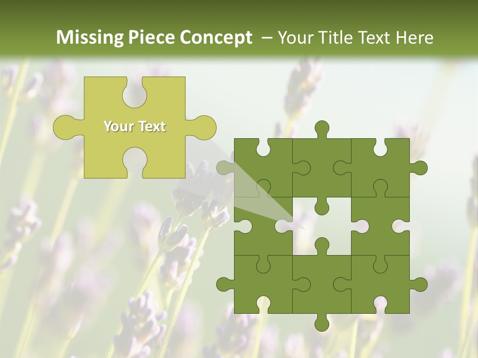 Ingredient Blue Lilac PowerPoint Template