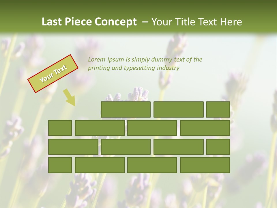 Ingredient Blue Lilac PowerPoint Template