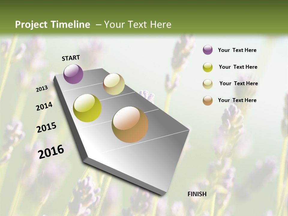 Ingredient Blue Lilac PowerPoint Template