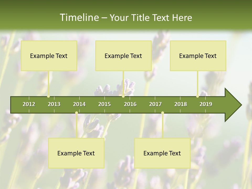 Ingredient Blue Lilac PowerPoint Template