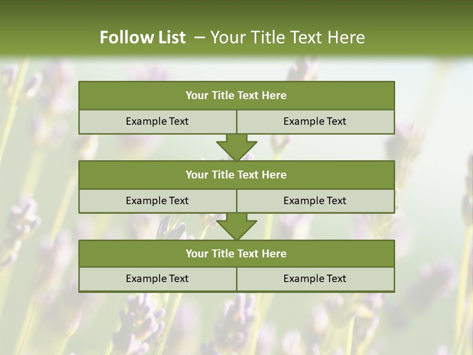 Ingredient Blue Lilac PowerPoint Template