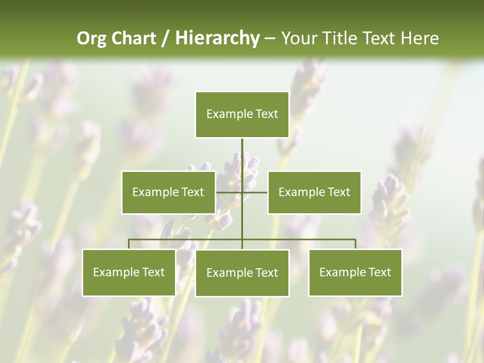 Ingredient Blue Lilac PowerPoint Template