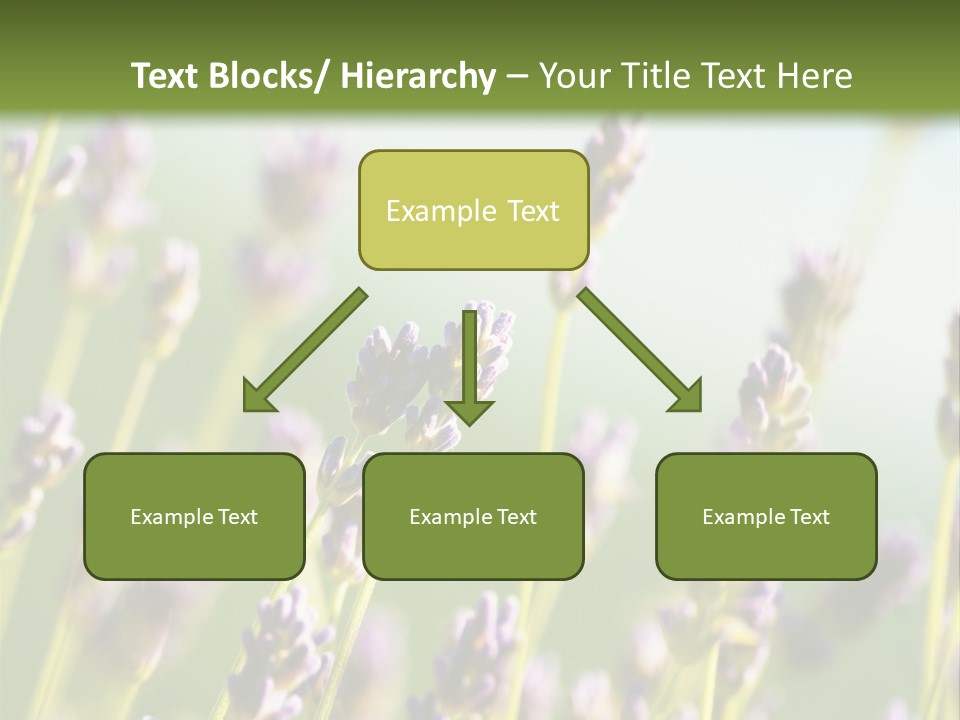 Ingredient Blue Lilac PowerPoint Template