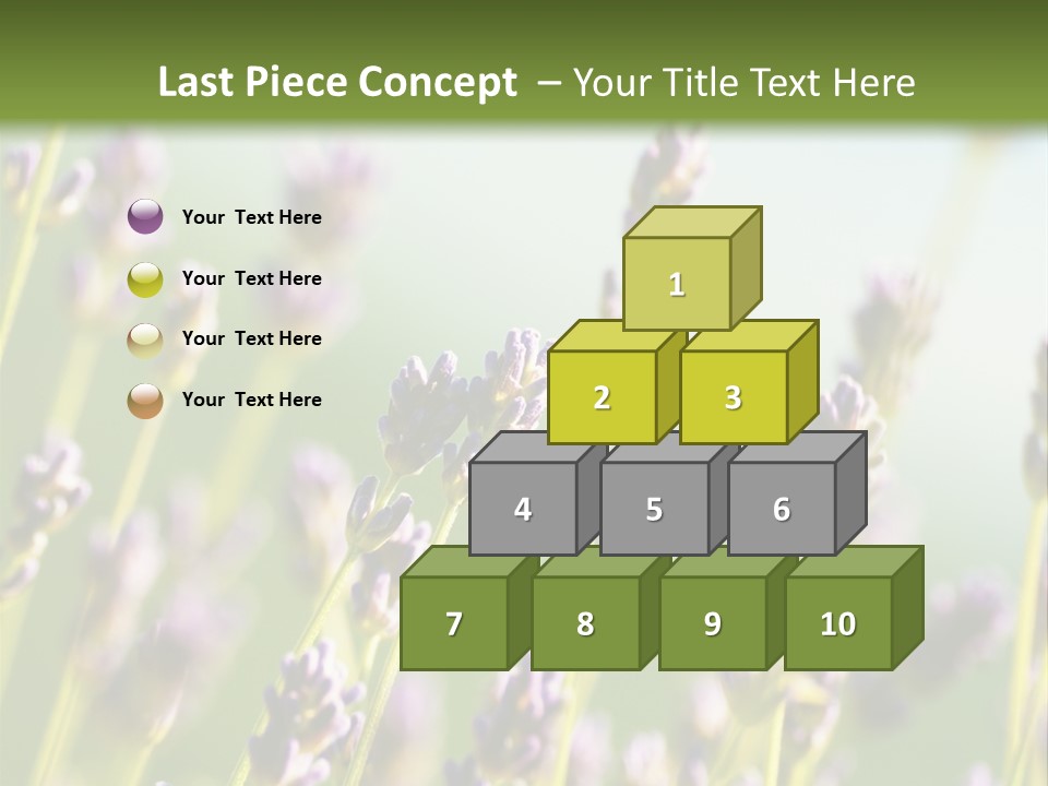 Ingredient Blue Lilac PowerPoint Template