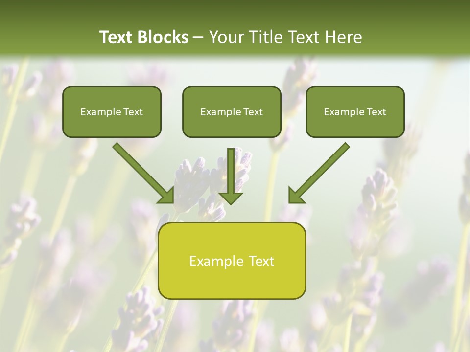 Ingredient Blue Lilac PowerPoint Template