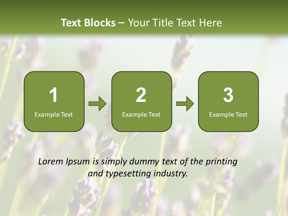 Ingredient Blue Lilac PowerPoint Template