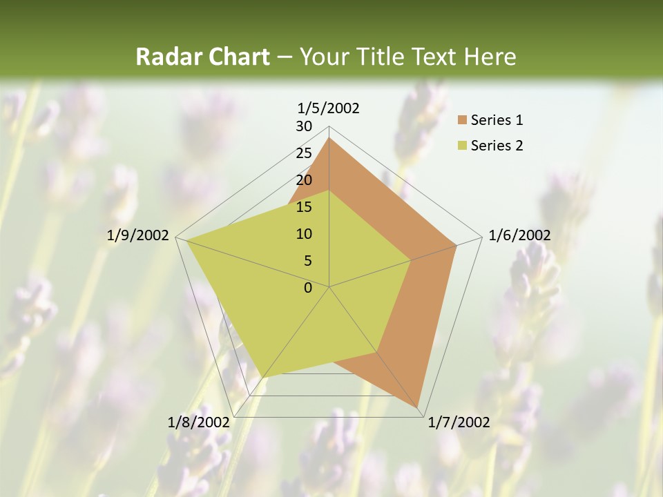 Ingredient Blue Lilac PowerPoint Template