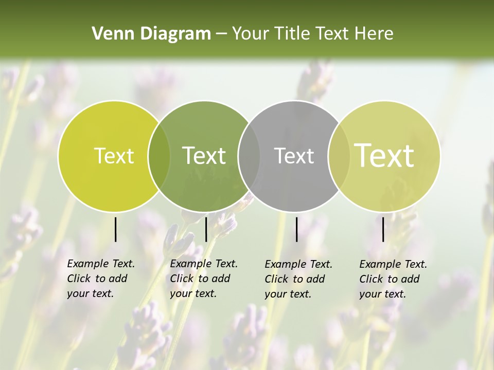 Ingredient Blue Lilac PowerPoint Template