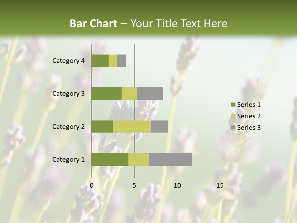 Ingredient Blue Lilac PowerPoint Template
