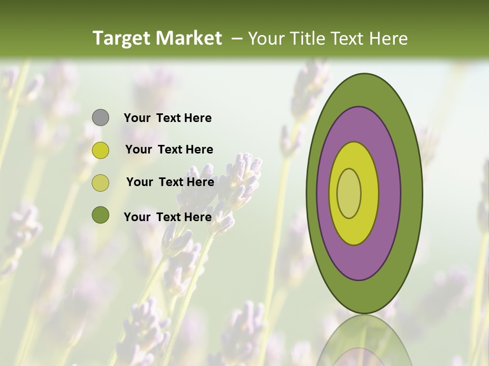 Ingredient Blue Lilac PowerPoint Template