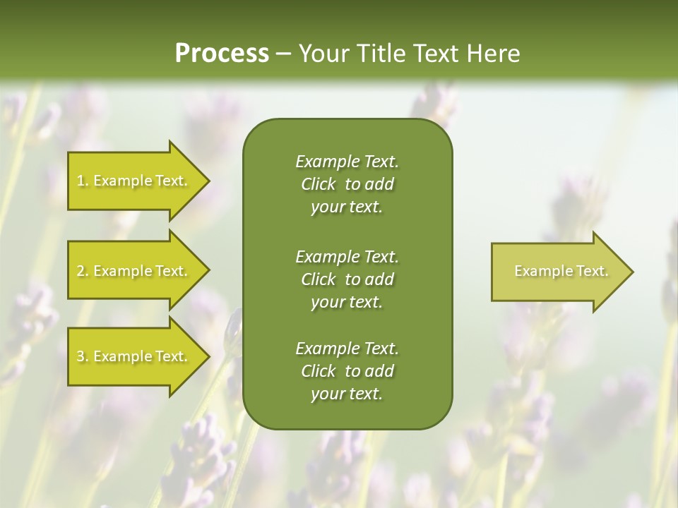 Ingredient Blue Lilac PowerPoint Template
