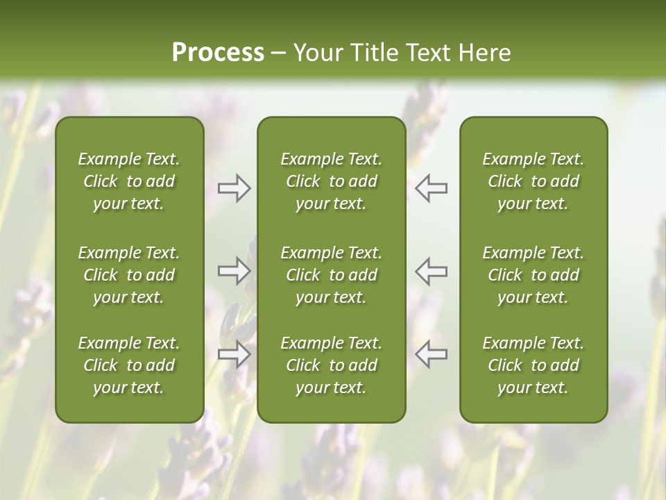 Ingredient Blue Lilac PowerPoint Template