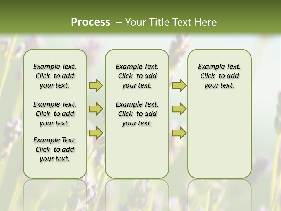 Ingredient Blue Lilac PowerPoint Template