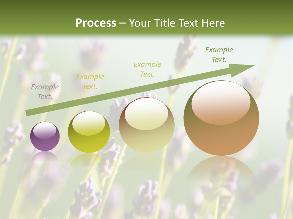 Ingredient Blue Lilac PowerPoint Template