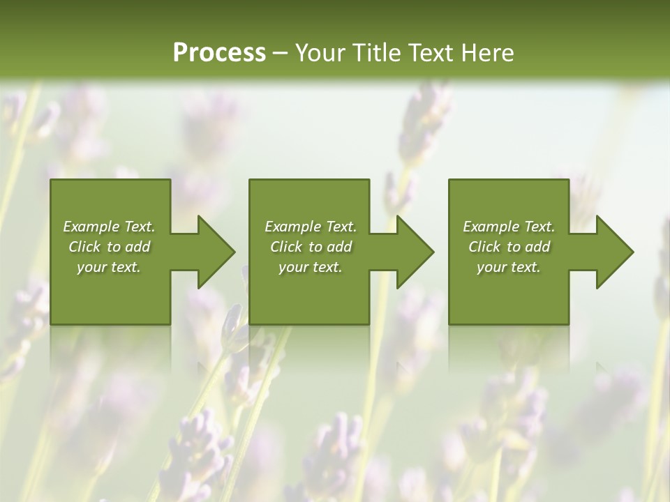 Ingredient Blue Lilac PowerPoint Template