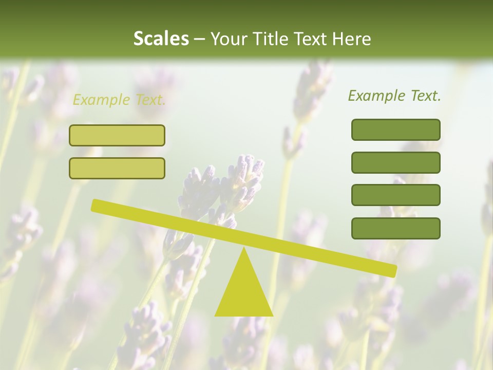 Ingredient Blue Lilac PowerPoint Template