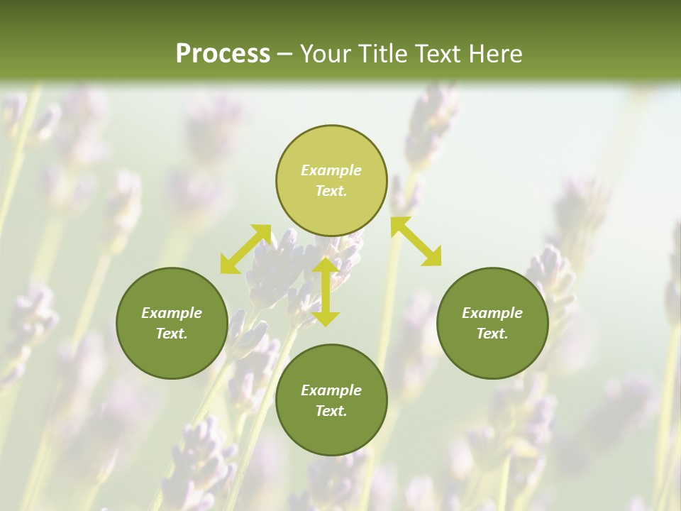 Ingredient Blue Lilac PowerPoint Template