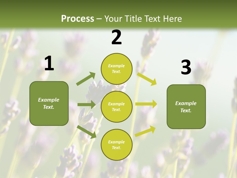 Ingredient Blue Lilac PowerPoint Template