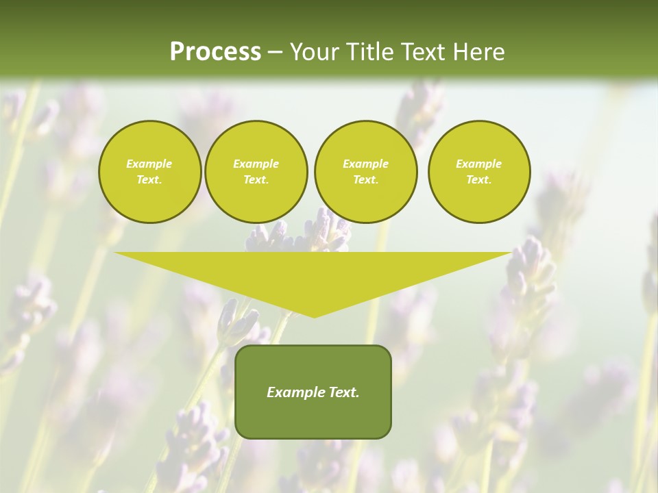 Ingredient Blue Lilac PowerPoint Template