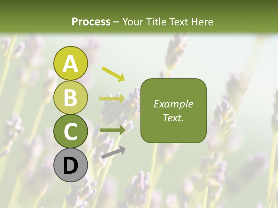 Ingredient Blue Lilac PowerPoint Template