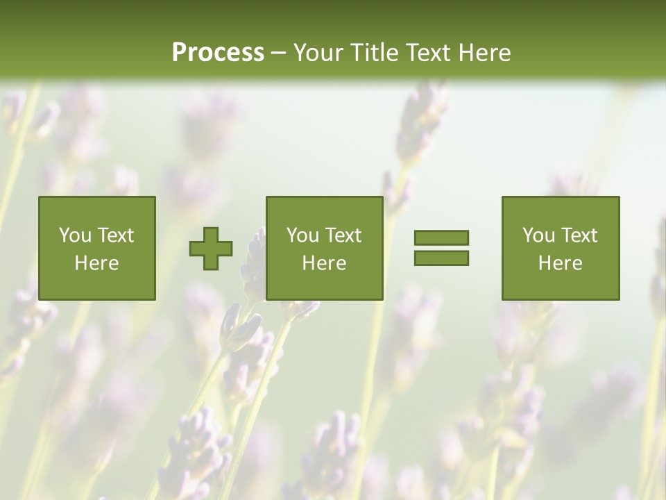 Ingredient Blue Lilac PowerPoint Template