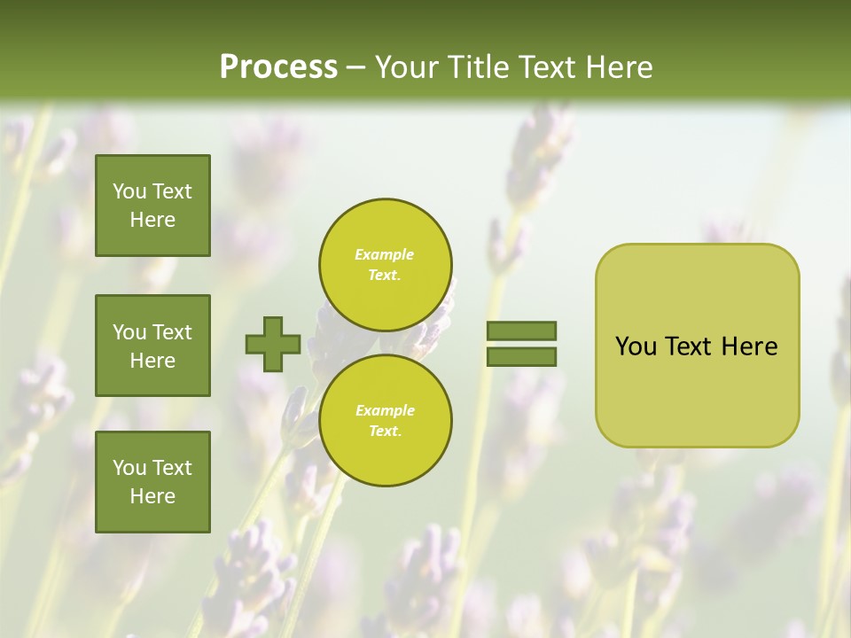 Ingredient Blue Lilac PowerPoint Template