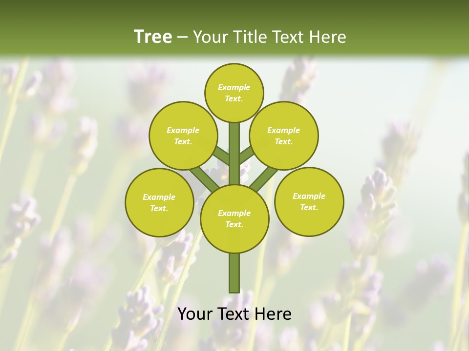 Ingredient Blue Lilac PowerPoint Template