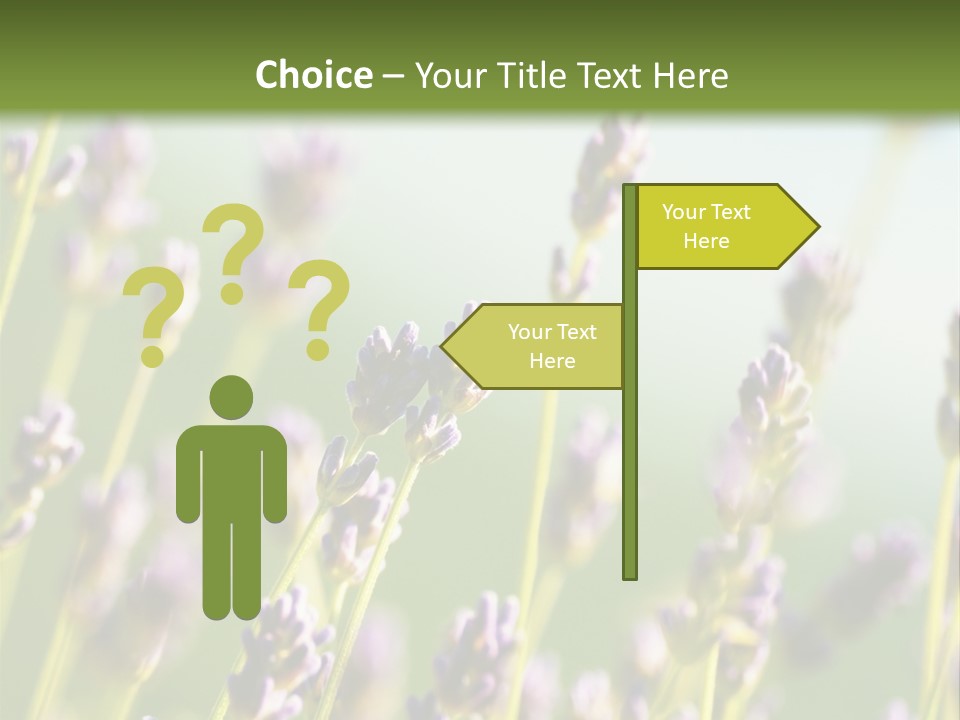 Ingredient Blue Lilac PowerPoint Template