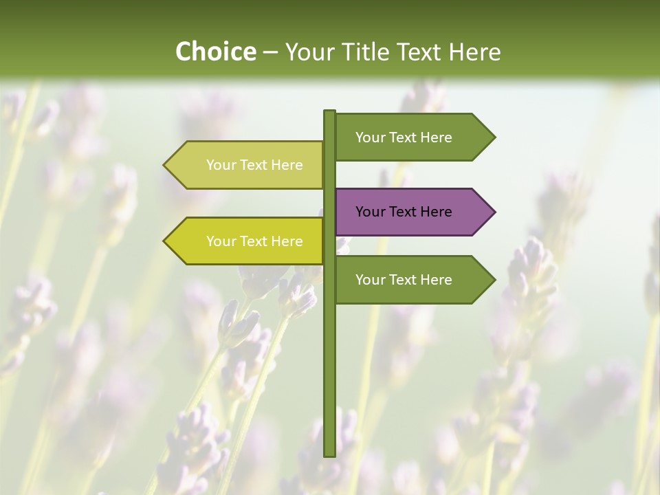 Ingredient Blue Lilac PowerPoint Template