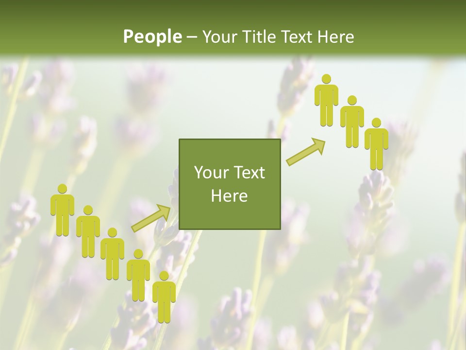 Ingredient Blue Lilac PowerPoint Template