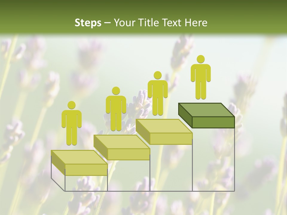 Ingredient Blue Lilac PowerPoint Template