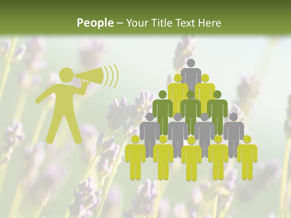 Ingredient Blue Lilac PowerPoint Template