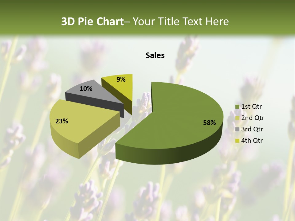 Ingredient Blue Lilac PowerPoint Template
