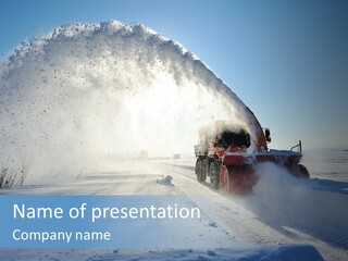 Weather Cold Transportation PowerPoint Template