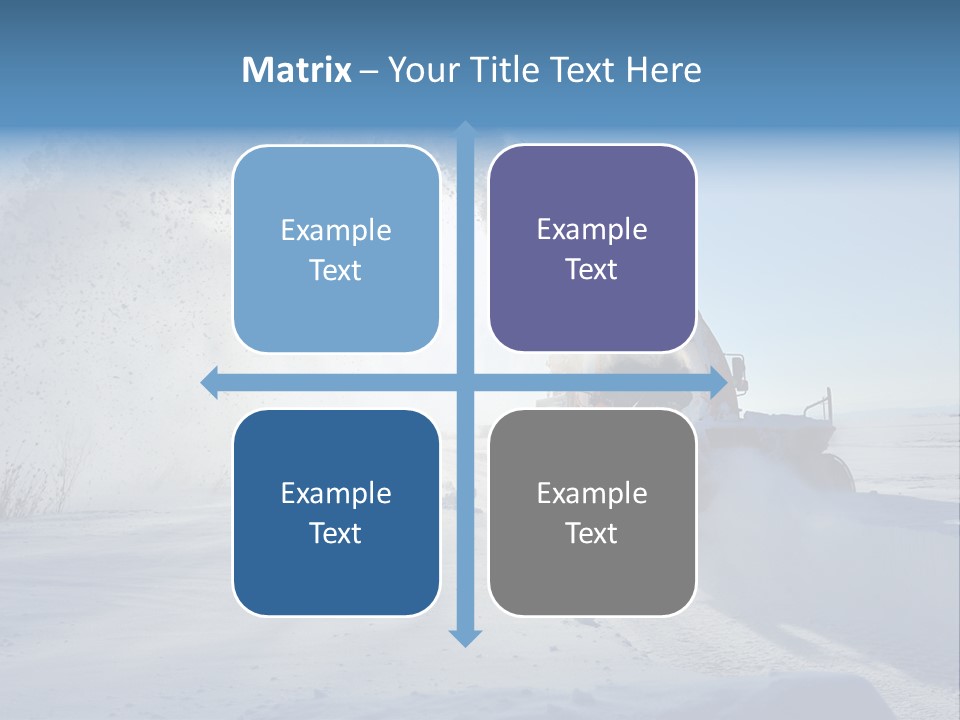 Weather Cold Transportation PowerPoint Template