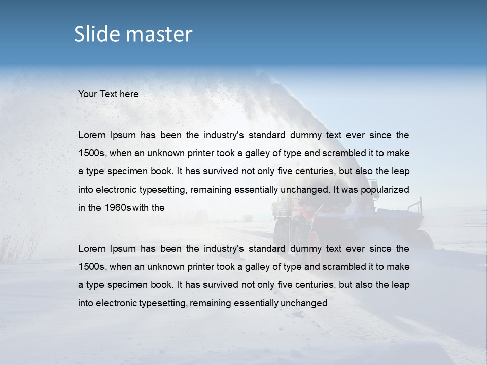 Weather Cold Transportation PowerPoint Template