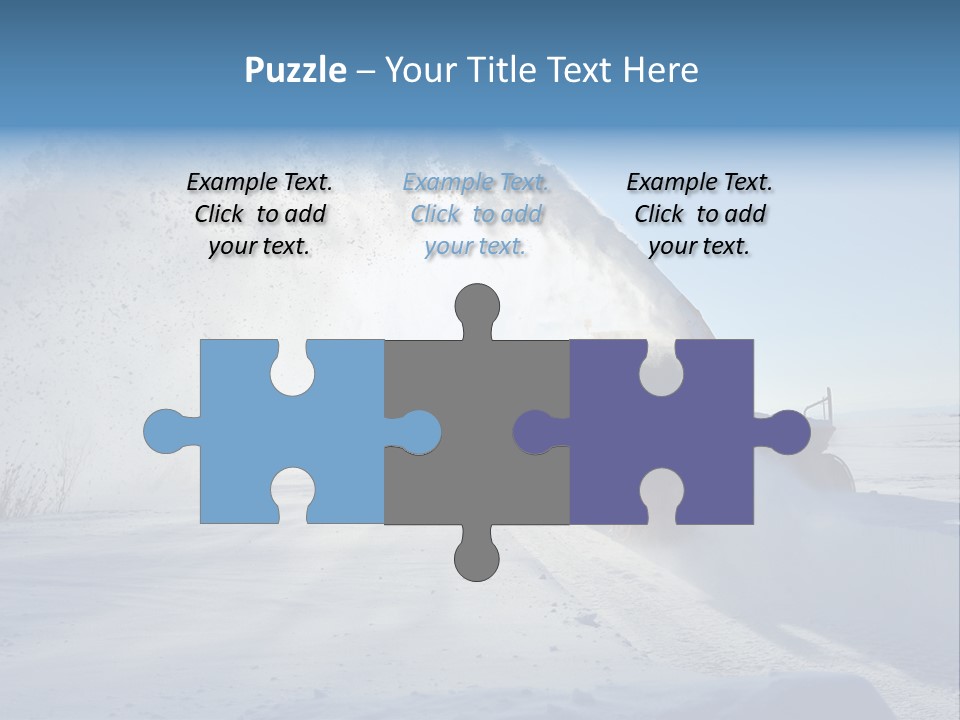 Weather Cold Transportation PowerPoint Template