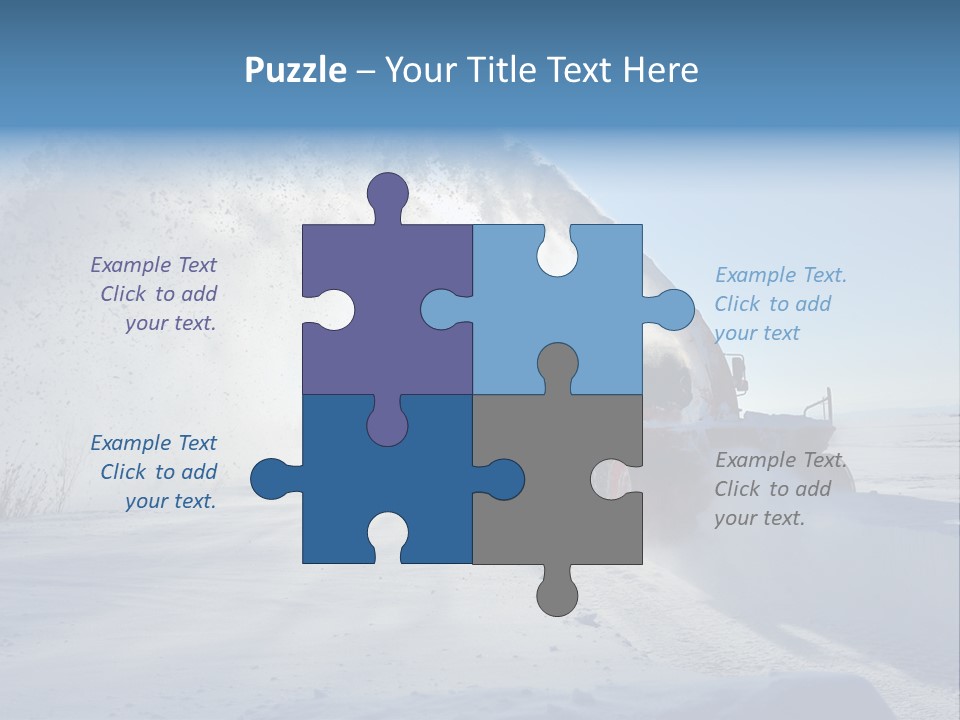 Weather Cold Transportation PowerPoint Template