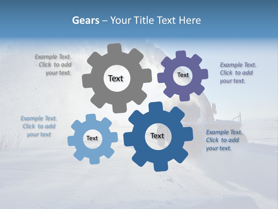 Weather Cold Transportation PowerPoint Template