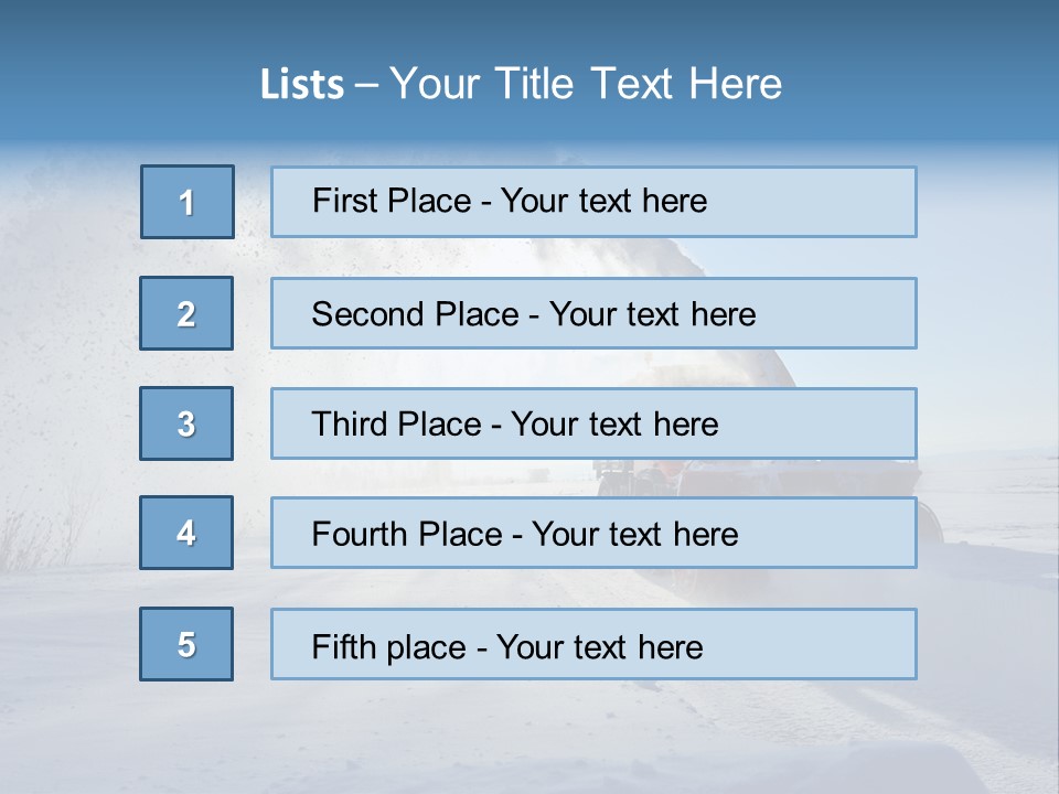 Weather Cold Transportation PowerPoint Template