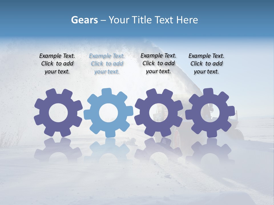 Weather Cold Transportation PowerPoint Template