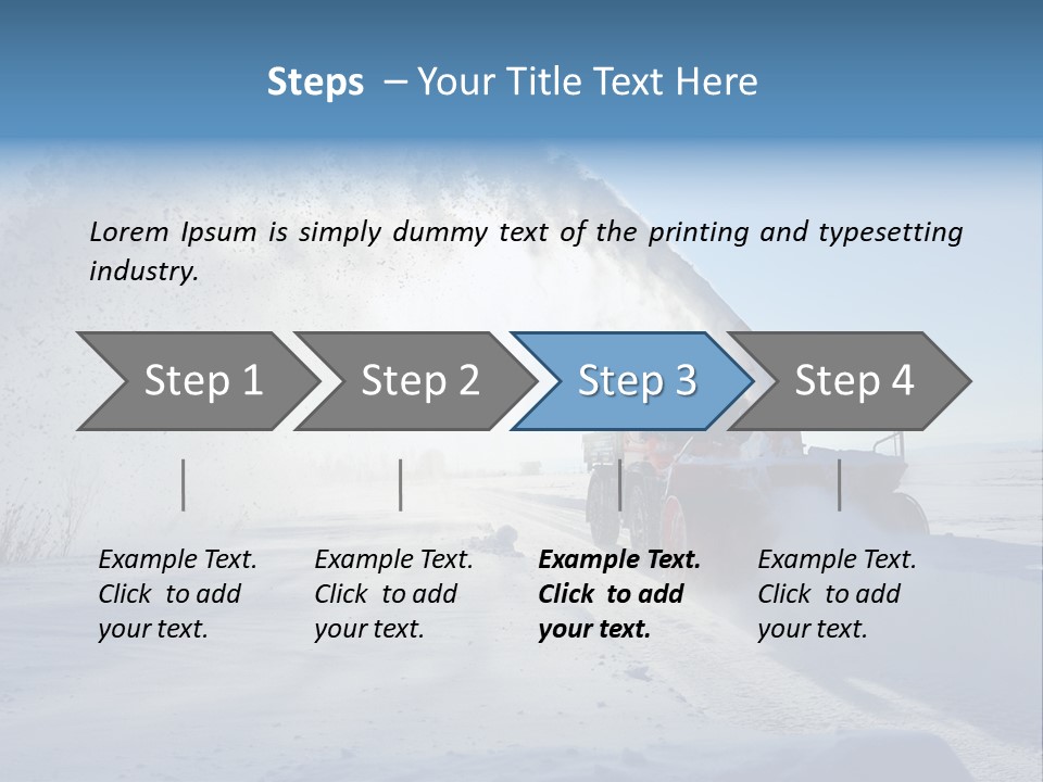 Weather Cold Transportation PowerPoint Template