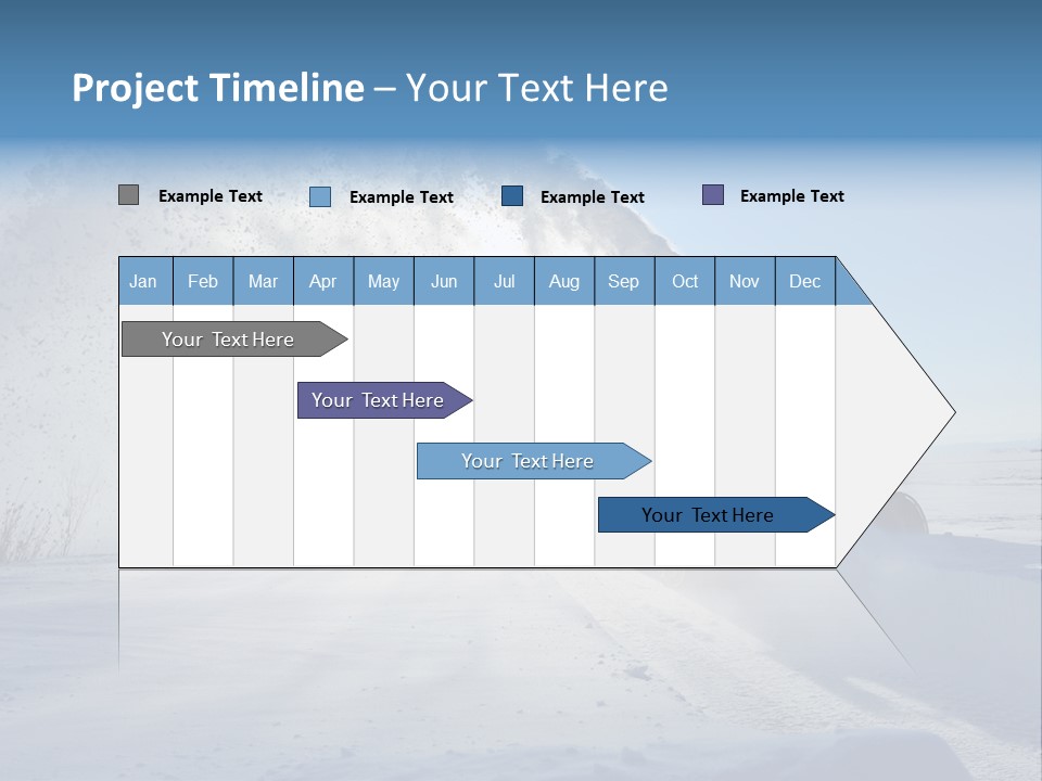 Weather Cold Transportation PowerPoint Template