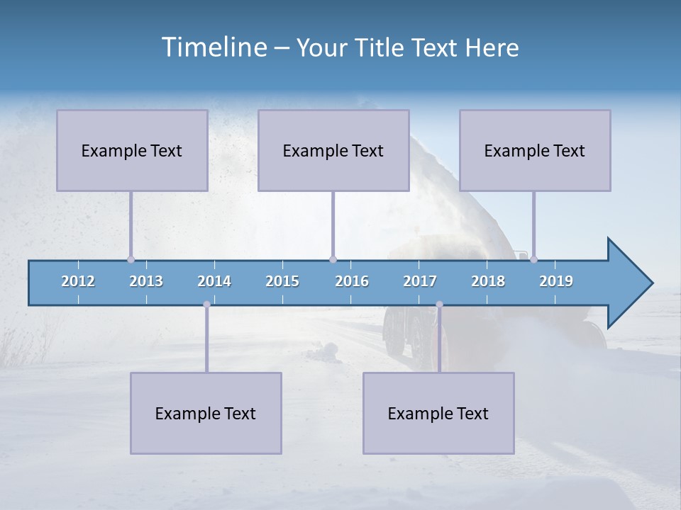 Weather Cold Transportation PowerPoint Template
