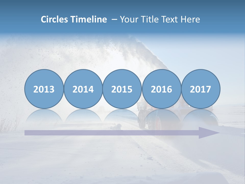 Weather Cold Transportation PowerPoint Template